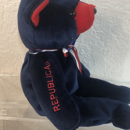 Bolsa de frijoles elefante republicano oso juguete de peluche animal de peluche Cris Ta Bears Inc - Imagen 4 de 10