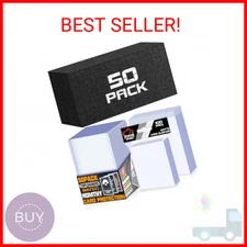 50 Count TopLoaders Card Sleeves and 200 Count Clear Soft Sleeves for Trading Ca