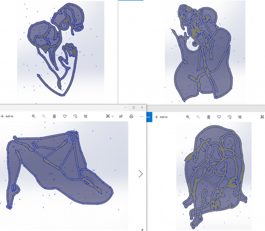 Kama Sutra 55 DXF File sexual positions CNC Industrial Laser Cut🧨 Entre