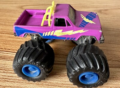 Road Champs Monster Truck 1987 Vintage Purple Neon Silverado