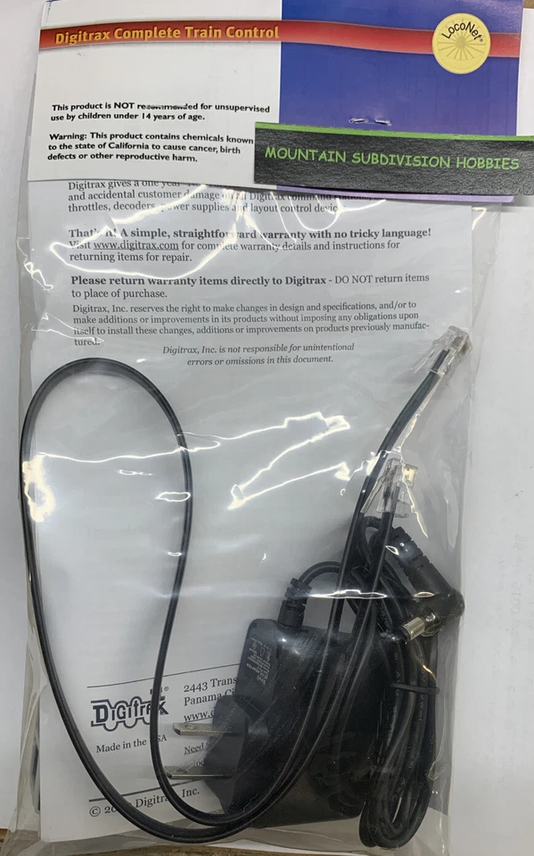 Digitrax UR93 Duplex Radio Transceiver with PS14 Power Supply | $5 Offer - Image 3 of 4