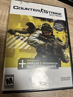 RARE! BIG BOX PC - Counter Strike: Source half-life 2:death match Day of  Defeat