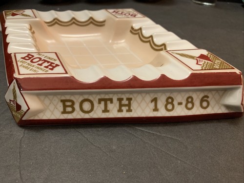 Konigel. Pr. Tettau Porcelain Both Germany Liqueur Cigar Ashtray Advertising - Picture 5 of 12