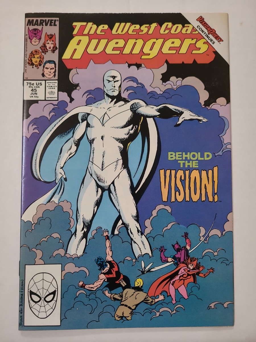 The West Coast Avengers #45 1st Appearance White Vision