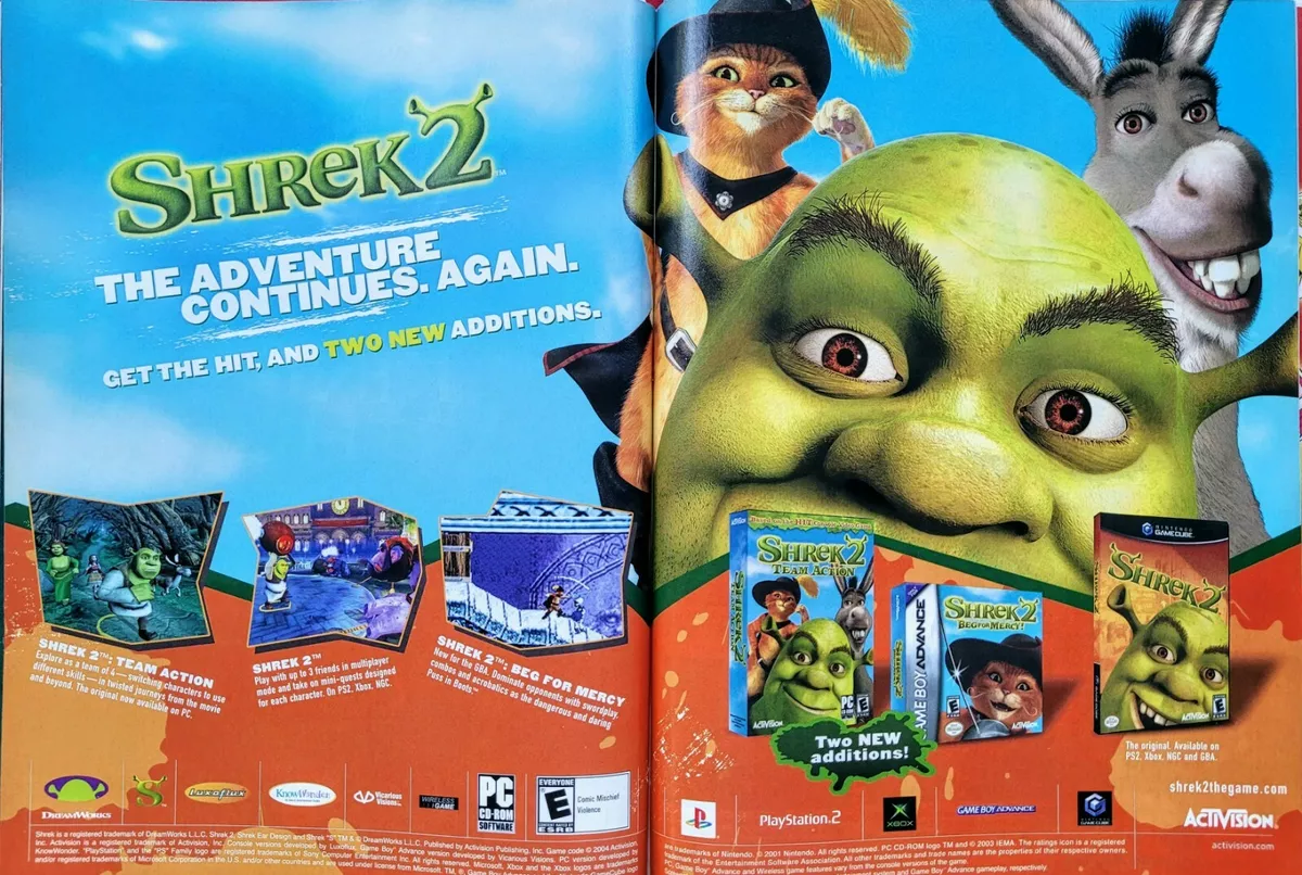 PS2 - Shrek 2 (2004) *Complete With Case And Instruction Booklet / 1-4  Players* 047875806030 on eBid United States | 145270374