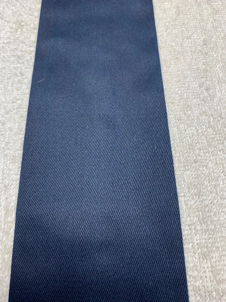 CORBATA GALLO VINTAGE PARA HOMBRE AÑOS 40-70 MODA DIVERTIDA AZUL MARINO EXTREMO CUADRADO 3,25 X 55 Foto 3 de 4