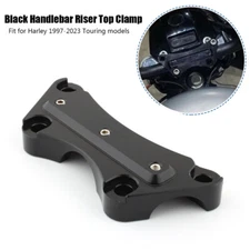1" Handlebar Risers Top Clamp Fit For Harley Touring Road King Glide 1997-2020