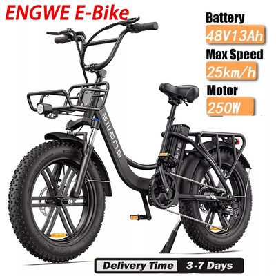20 Zoll City Ebike Damen 250W ENGWE L20 Elektrofahrrad 25 kmh Fatbike Pedelec