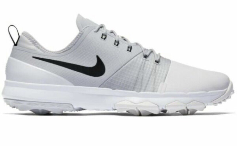 Nike FI Impact 3 Spikeless Golf Shoes Men&rsquo;s 8.5W AH6959-100 White Gray