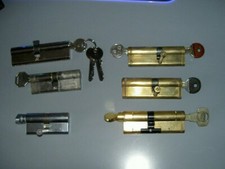 5 X UPVC CYLINDER DOOR LOCKS