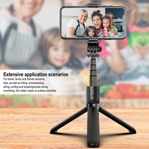 Lightweight Aluminum All in One Extendable Phone Tripod Selfie Stick for iPhone - Picture 11 of 12