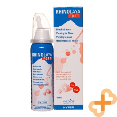 Rhinolaya Fort Nasenspray Hypertonische Lösung 50 Ml Mit Himalaya Salz Linderung