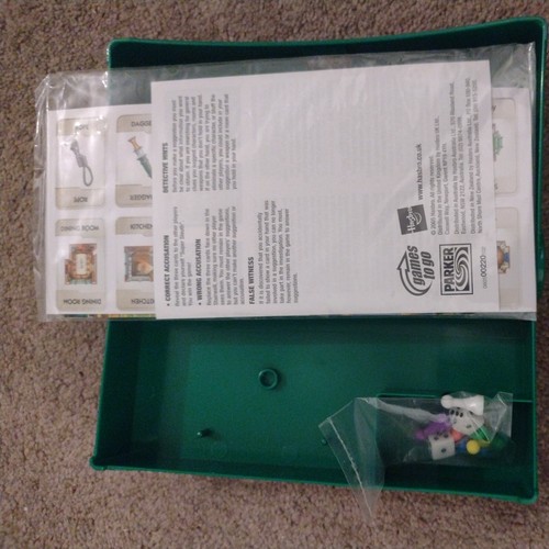 Cluedo Parker Games To Go Travel Version 2005 Opened Sealed Contents Hasbro - Picture 3 of 3