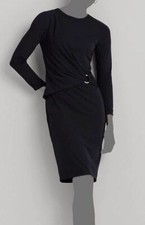 Lauren Ralph Lauren Womens Blue Stretch Jersey 3/4 Sleeve Dress Size 2