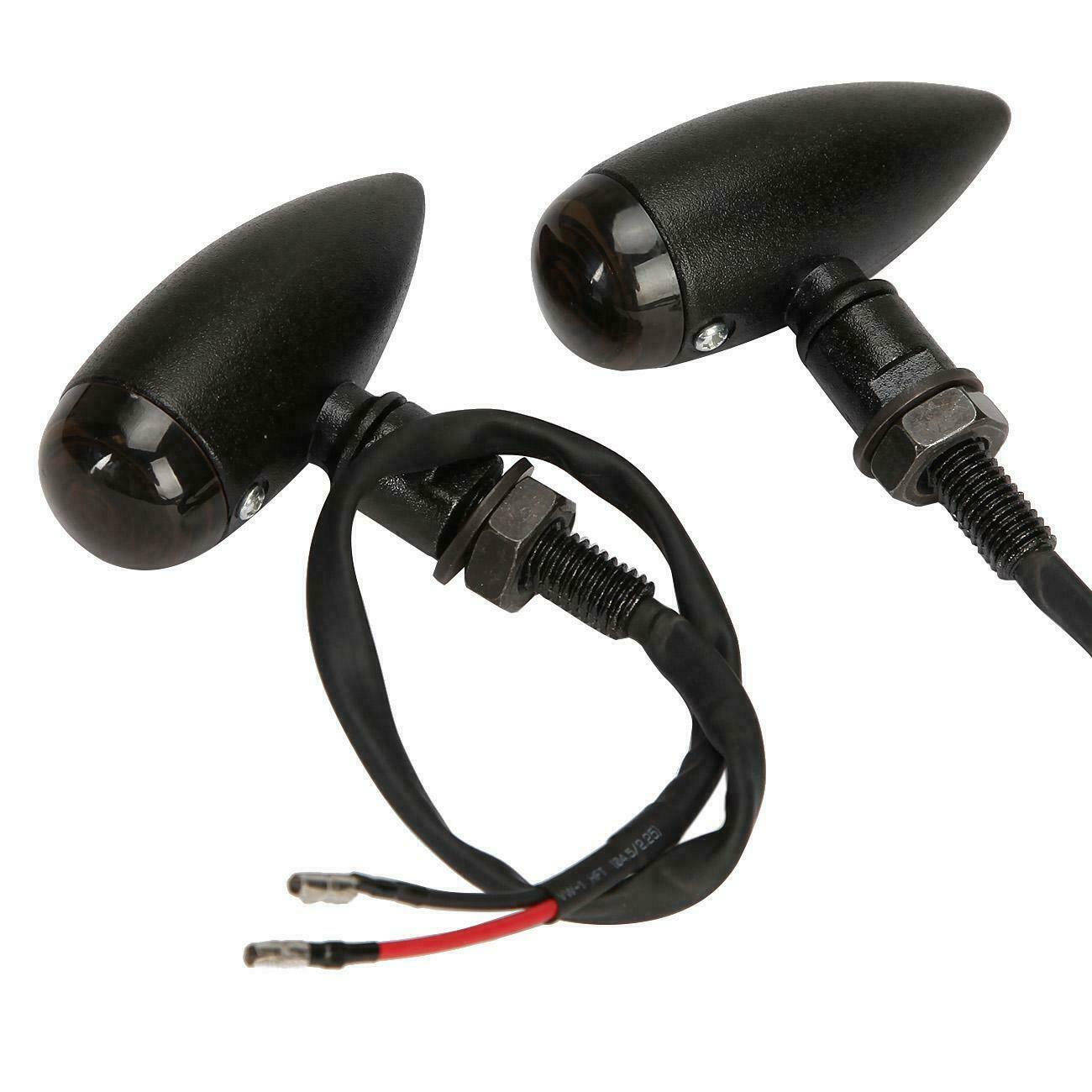 Black Motorcycle Turn Signals Lights For Harley Davidson Sportster XL 1200 883 A