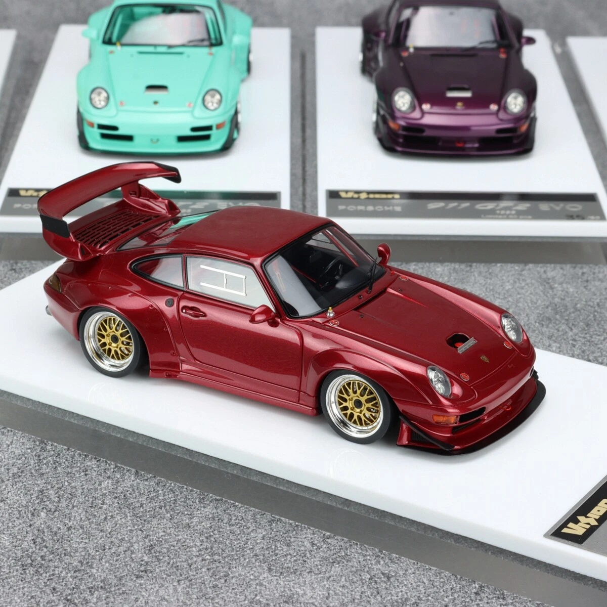MakeUp 1:43 Diecast Car Model Porsche 911 993 GT2 EVO 1998 Arena