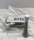 LOT OF 8  3" Satin Nickel Flexible Steel Spring Door Stop Bump Stopper NEW