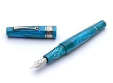 Leonardo Supernova Regular Size Fountain Pen in Star Light Blue w/ ST - EF