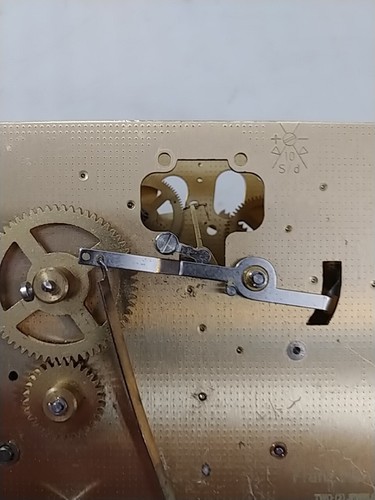 FRANZ HERMLE WESTMINSTER CHIME MANTLE CLOCK MOVEMENT 350-020 INCOMPLETE - Picture 3 of 7