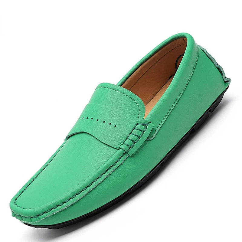 Green driving moccasins cheap