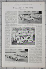 1900 Print Turnen in der Armee Physisches Drills Captain Sweetman