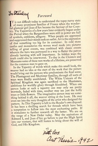 INSCRIBED "Two Joans Joan of Akka 1271 and Joan d'Arc Martyred 1431" by White - Picture 2 of 3