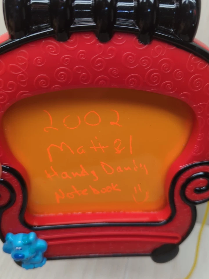 Práctico cuaderno Dandy Blues Clues Joe DIBUJADO garabato borrar 3 estampadores silla para pensar Foto 4 de 4