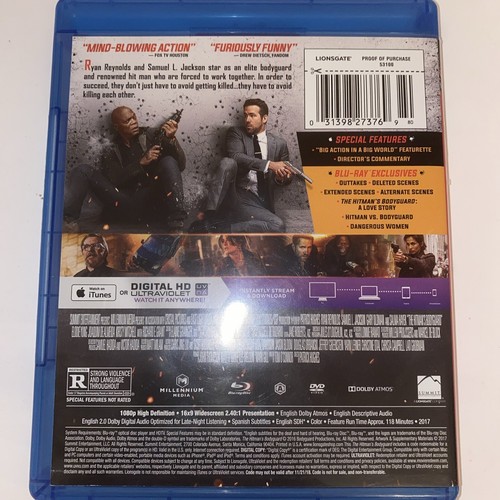 The Hitmans Bodyguard Blu-ray DVD Ryan Reynolds Samuel L Jackson Salma Hayek - Picture 9 of 14