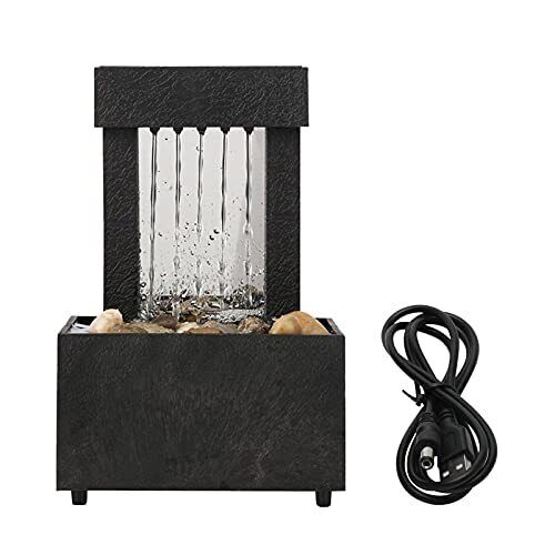 Tabletop Fountains Indoor Water Fountain With LED Lights-zen garden for