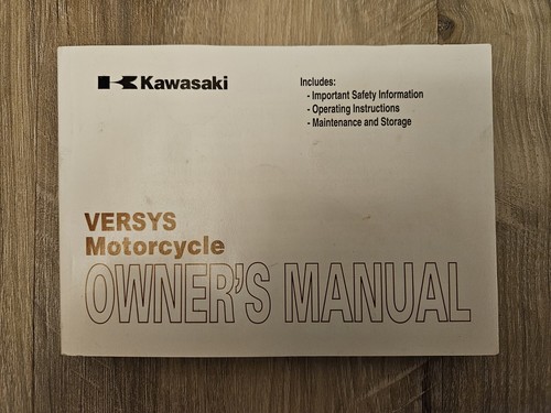 Kawasaki O/M 2010 KLE650CAF Versys 650 Owner's Manual P/N 99987-1592 EUC