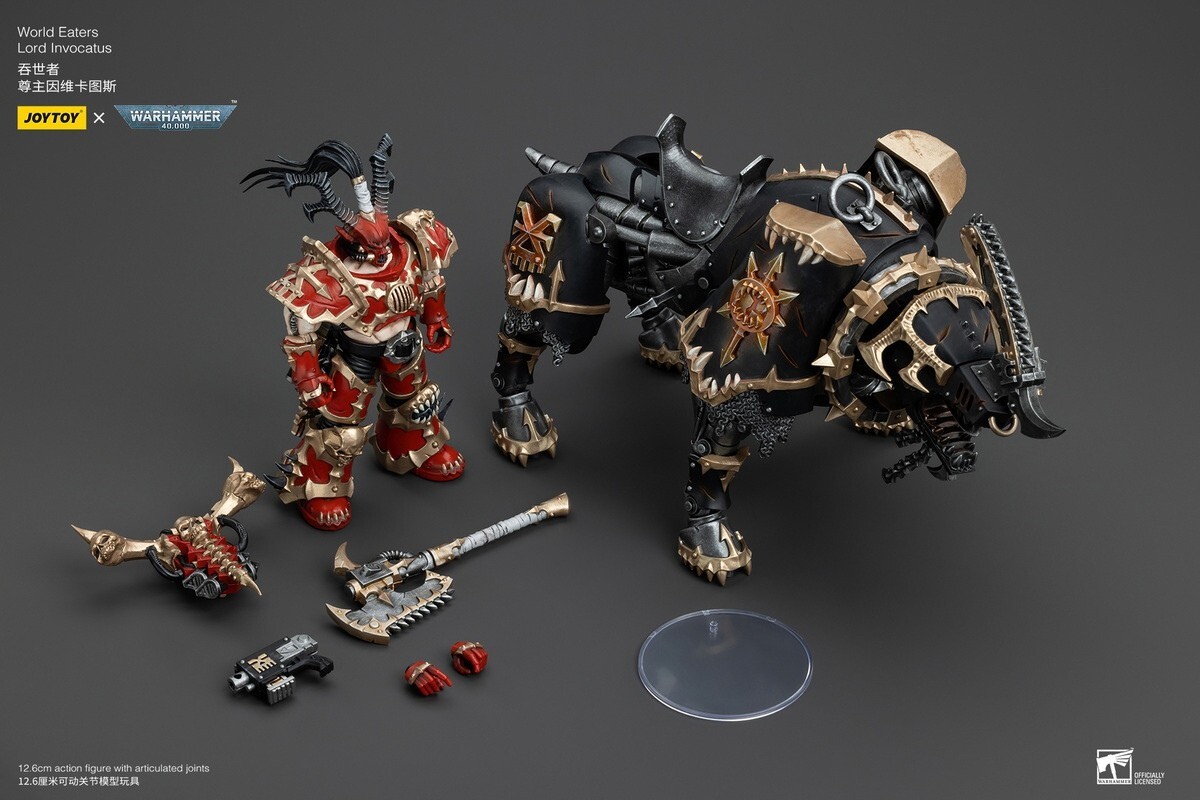 1/18 JOYTOY x Warhammer 40k World Eaters Lord Invocatus ACTION
