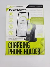 Bracketron PwrUp 10W Qi Fast Wireless Charge Dash Car Mount. For iPhone/Samsung