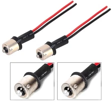 Pigtail Wire Male Socket 1156 S25 Two Harness Cable DRL Daytime Lamp Bulb Plug