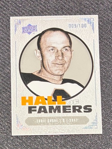 2023-24 BOSTON BRUINS CENTENNIAL HALL OF FAMERS EDDIE SHORE #ED 9/100