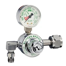 Western Enterprises M1-540-P M1 Series Preset Pressure Gauge Regulators, Oxygen