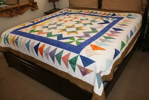 Quilt Handmade Mixed Design - 94” X 84” King Size Quilt - 100% Cotton