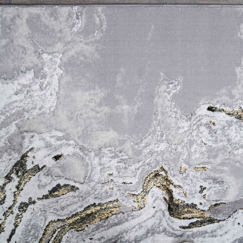 New Gold Marbled Effect Rug Extra Long Hallway Runners Lustrous Sheen Rugs UK - Picture 11 of 18