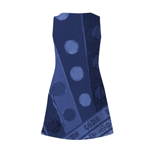 Womens Summer Dress Casual Sleeveless Tshirt Sundresses Beach Dress with Pocket - Bild 10 von 33