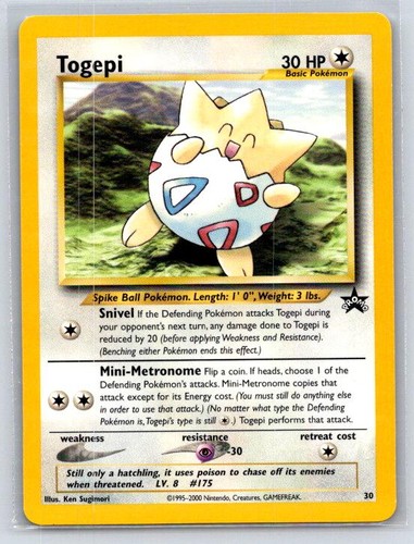 Togepi 30 Promo Wizards Black Star Promos Pokemon Near Mint