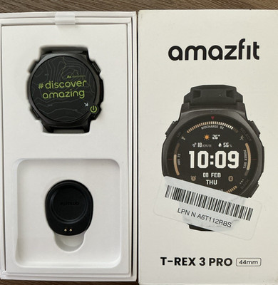 Amazfit T-Rex 3 Pro 44mm Outdoor Smart Watch AMOLED Display Built-in Flashlight