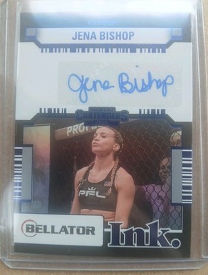 2025 Panini Contenders PFL Bellator Ink Jena Bishop Blue