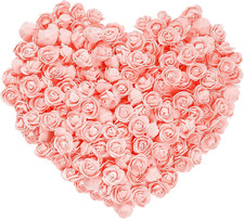 100pcs Mini Artificial Rose Artificial Fake Rose Head Mini Foam Artificial Rose