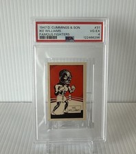 1947 D Cummings &amp; Son Famous Fighters Swop Cards Ike Williams #31 PSA 4 VgEx