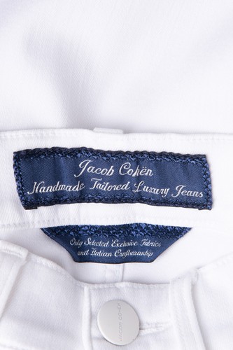 RRP €225 JACOB COHEN Jeans W24 Stretch White Bootcut Fit HANDMADE in Italy - Picture 6 of 9