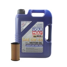 5L Liqui Moly Leichtlauf High Tech 5W-40 Wix Engine Oil Change Kit for A4 Jetta