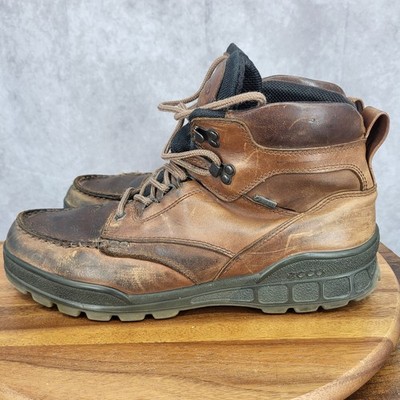 Ecco Track II Hiking Boots Mens 46 U.S. 12 / 12.5 Brown Leather Waterproof