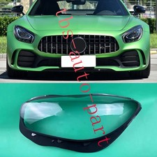 Fit For Mercedes C190 AMG GT/GT R /GT S 2016-18 Left Headlight Lens Cover+Glue