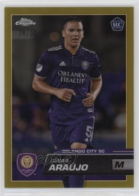 2023 Topps Chrome MLS Gold Refractor /50 Cesar Araujo César Araújo #66 2oz