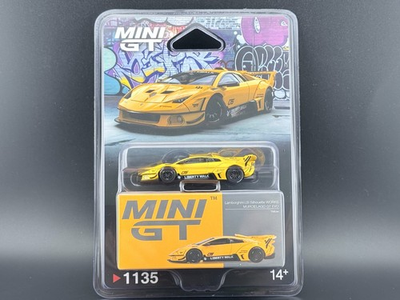 #ad Mini GT LB Silhouette WORKS MURCIELAGO GT Evo Yellow #1135 1 64 $16.99