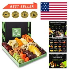 Healthy Assorted Nuts & Dried Fruits Gift Box - -Friendly Snacks in 16 oz